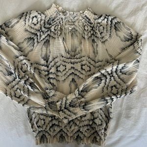 Porridge brand from Anthropologie cotton print blouse